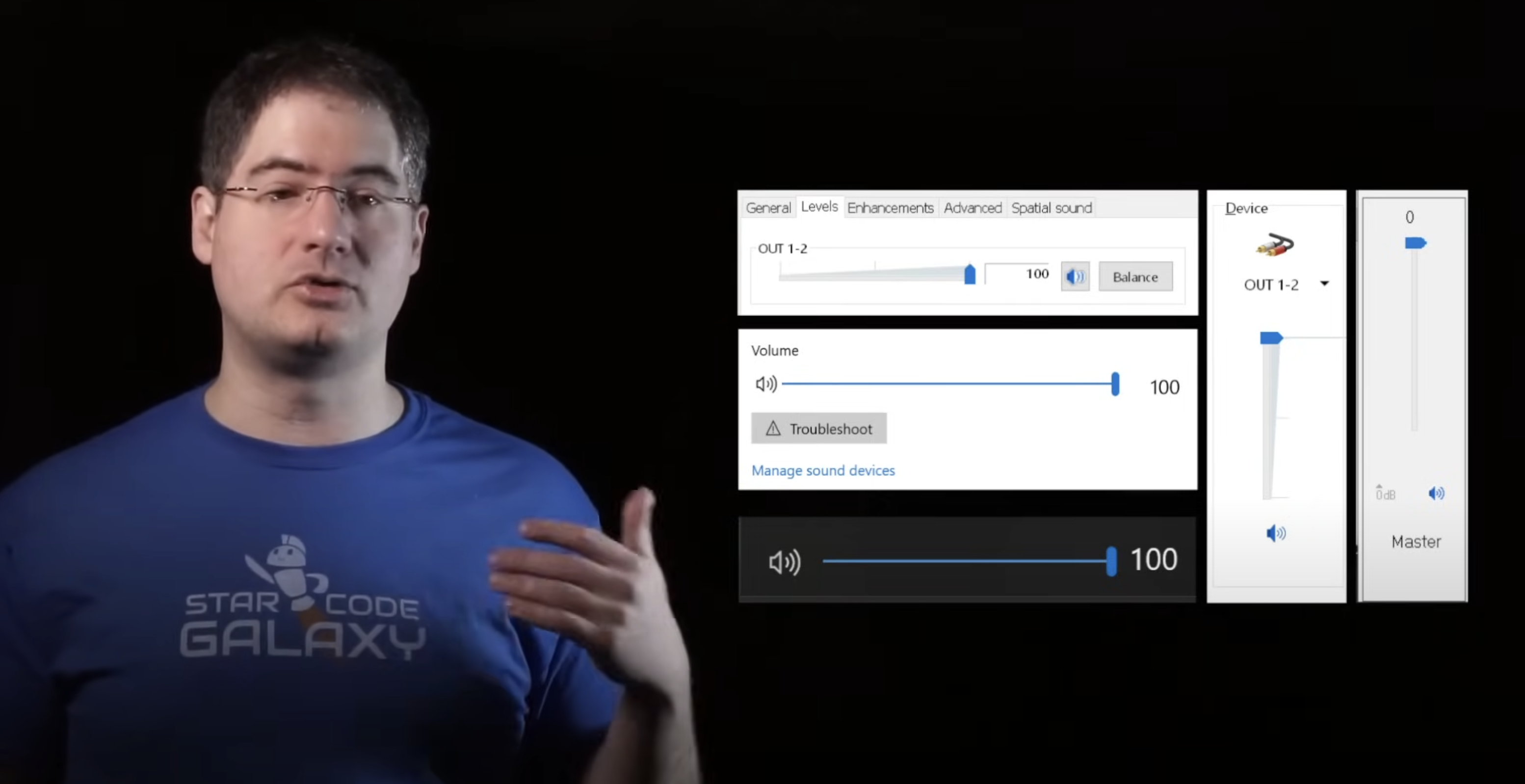 Five distinct volume control widgets in Windows